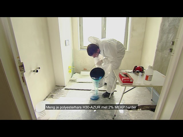 lees hoe je wanden en vloeren waterdicht maakt met epoxy of polyester