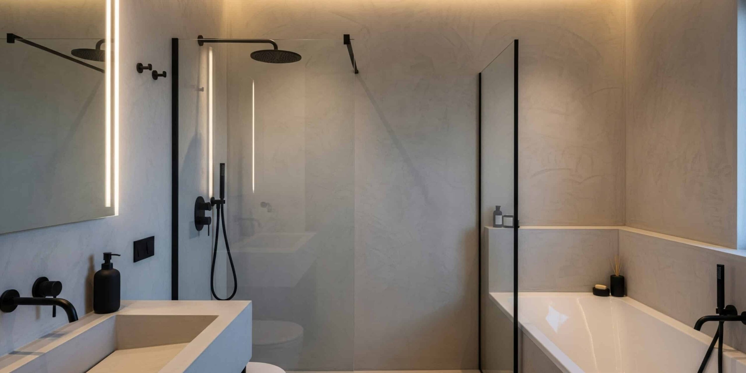 waterdicht stucwerk douche