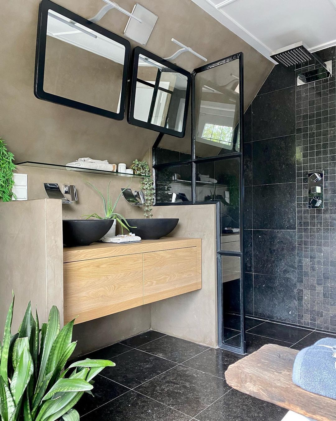 badkamer inspiratie beton cire