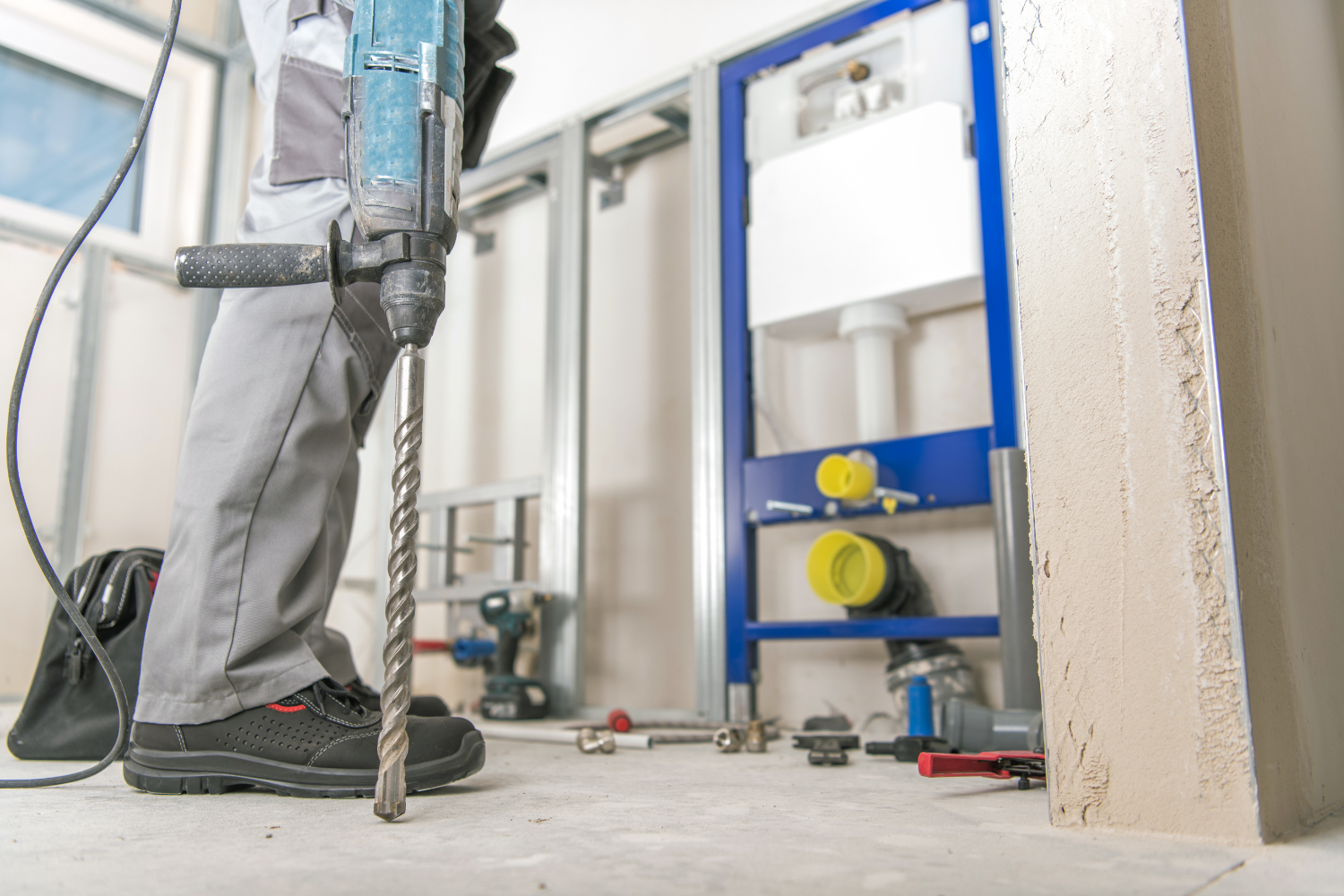 badkamer slopen en plaatsen