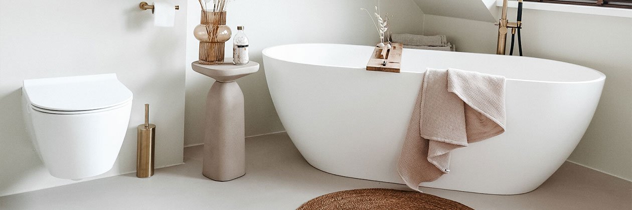 beton cire muur badkamer