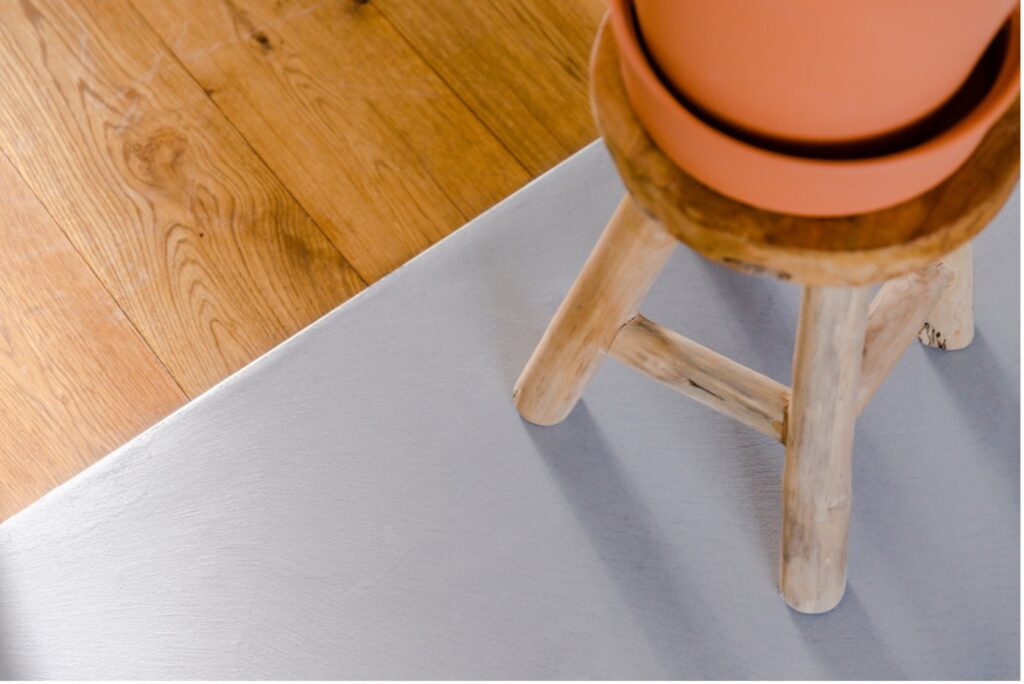 beton cire op de vloer