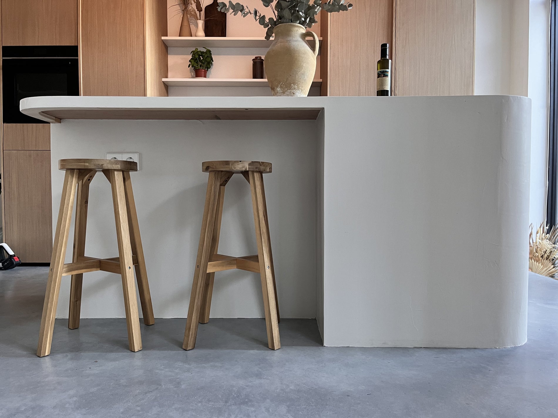 witte beton cire
